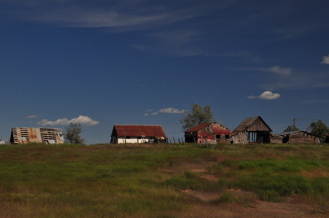 old farm buildings